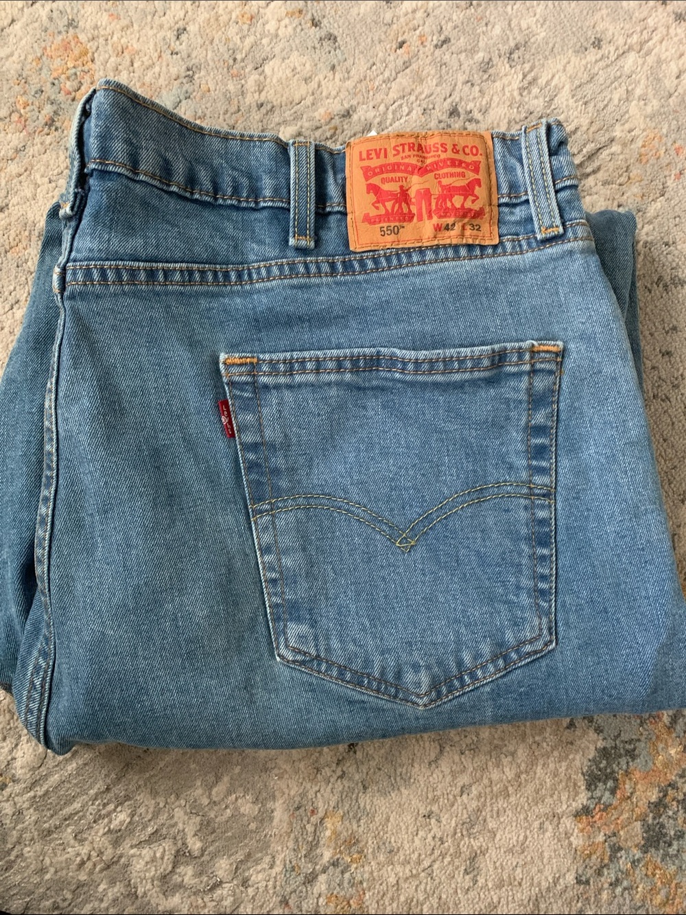 Levi's Men's 550 Straight Jeans - Medium Blue